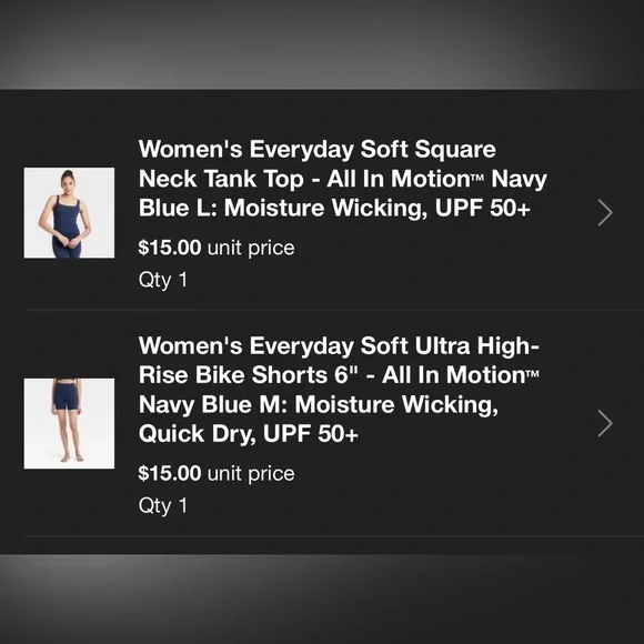 all in motion Navy Everyday Soft Matching Set m/l - Picture 4 of 4